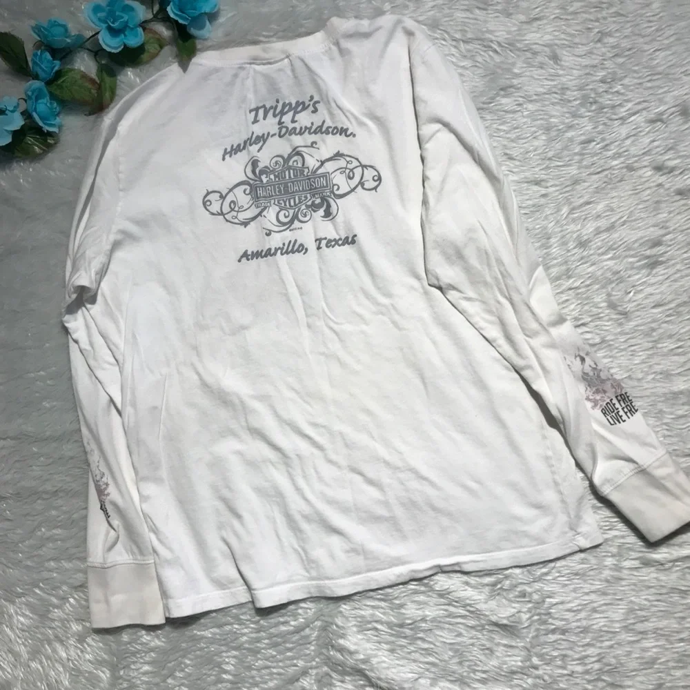 Harley Davidson Long Sleeve Graphic Tee - Picture 3 of 6